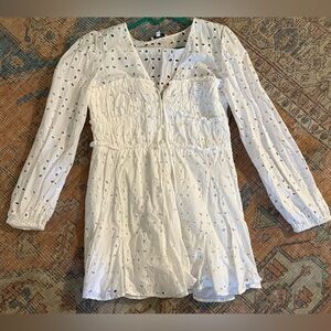 Gianni Bini White Eyelet Dress